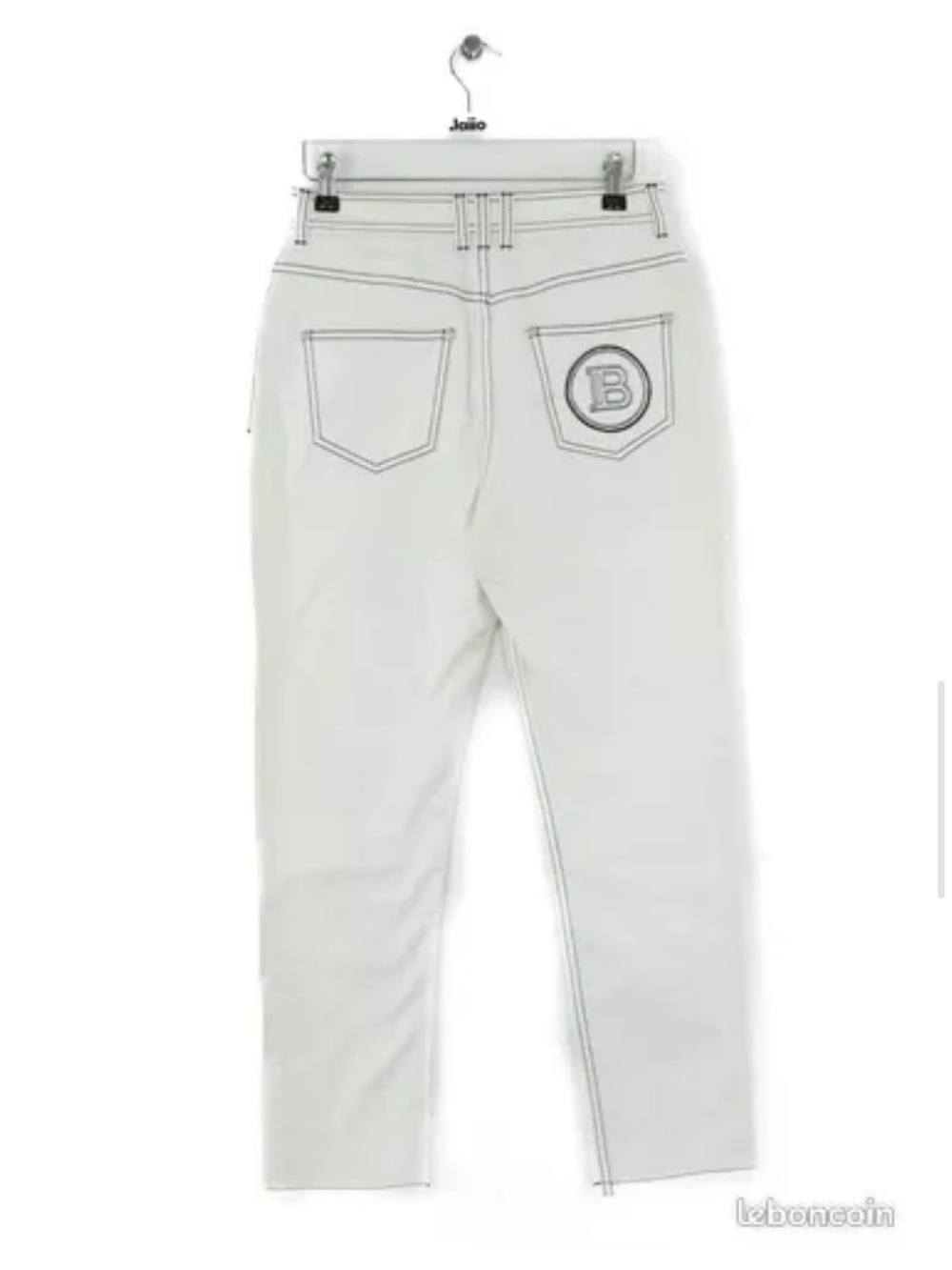 Balmain Women's Skinny Jeans in white! With a black label on a packet! Size 40 - Picture 2 of 10